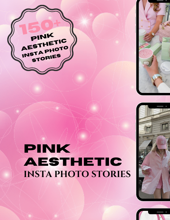 Faceless Pink Aesthetic Instagram Photo Stories Digital Download