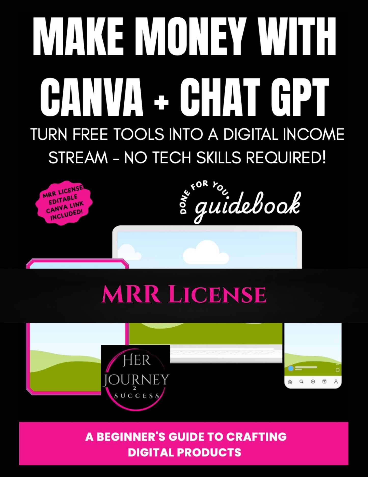 Make Money Online with Canva + ChatGPT – Create & Sell Digital Products (Ebook + Templates) - Master Resell Rights
