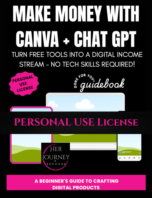 Make Money Online with Canva + ChatGPT – Create & Sell Digital Products (Ebook + Templates) - Personal Use