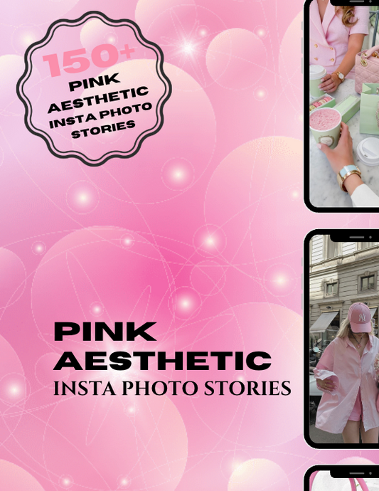 Faceless Pink Aesthetic Instagram Photo Stories Digital Download
