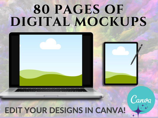 80 Pages of Digital Products Mockups